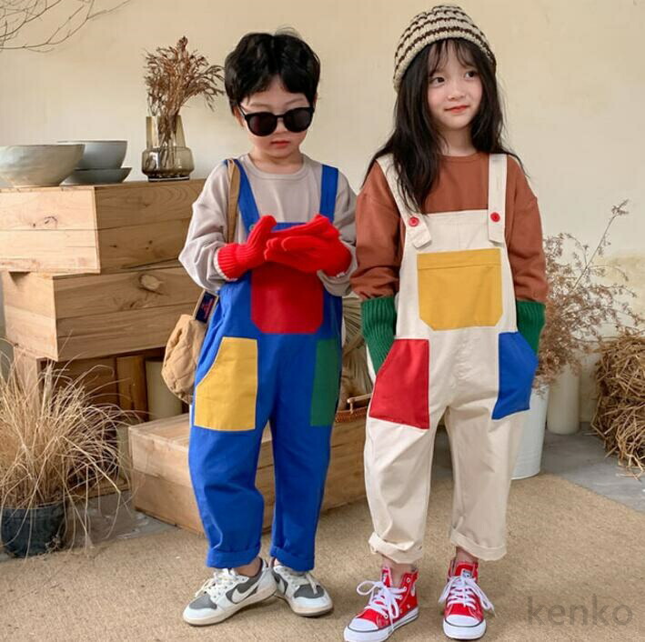 【送料無料】ジーンズカジュアル 子供 オーバーオール 子供服 サロペット コーデュロイ 女の子 男の子 キッズ ベビー オールインワン シンプル パンツ 長ズボン