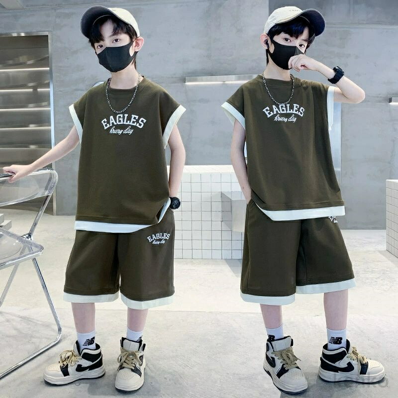 【送料無料】夏 男の子 セットアップ 半袖 キッズ ハーフパンツ 運動 ダンス服 キッズ ダンス衣装 セットアップ 男の子 大きいサイズ 中学生 小学生 子供服