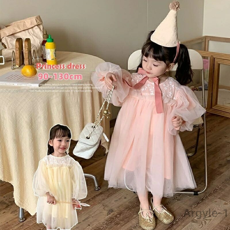 【送料無料】キッズ ワンピース 春 お姫風 子供服 女の子 ワンピース 長袖 ベビーワンピース 結婚式 おしゃれ 誕生日服 発表会 パーティー 4,396円
