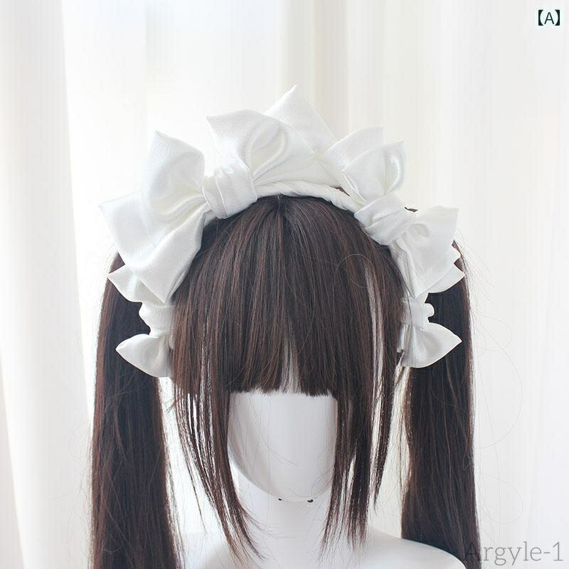 【貨物輸送無料】ロリータ 流行り物 コスプレ 髪の毛付属品 愛くるしい ガーリー お人形さん 風 シュロの葉 髪の毛 付属品 アンティークお人形さん 愛くるしい D：ガッシュ-H：水色