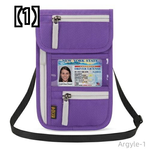 パスポート ホルダー トラベルポーチ パスポートケース バッグ 収納 ドキュメント カード ファミリー 多機能 男女兼用 旅行 メッセンジャー 保護 スリーブ 紫 グレー 緑