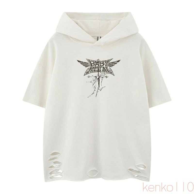 【送料無料】tシャツ 半袖 メンズ パーカー ブランド ゆったり ストリートコーデ カジュアル プリント レトロ 夏 フーデッド シンプル 大きい 吸汗速乾 韓国 高校生 フード付
