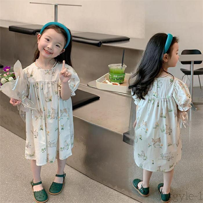 【送料無料】ワンピース キッズ ベビー 半袖 子供服 春夏 女の子 キッズワンピース ロングワンピース チュニック 子供ドレス ジュニア おしゃれ 可愛い 薄手 ガールズ