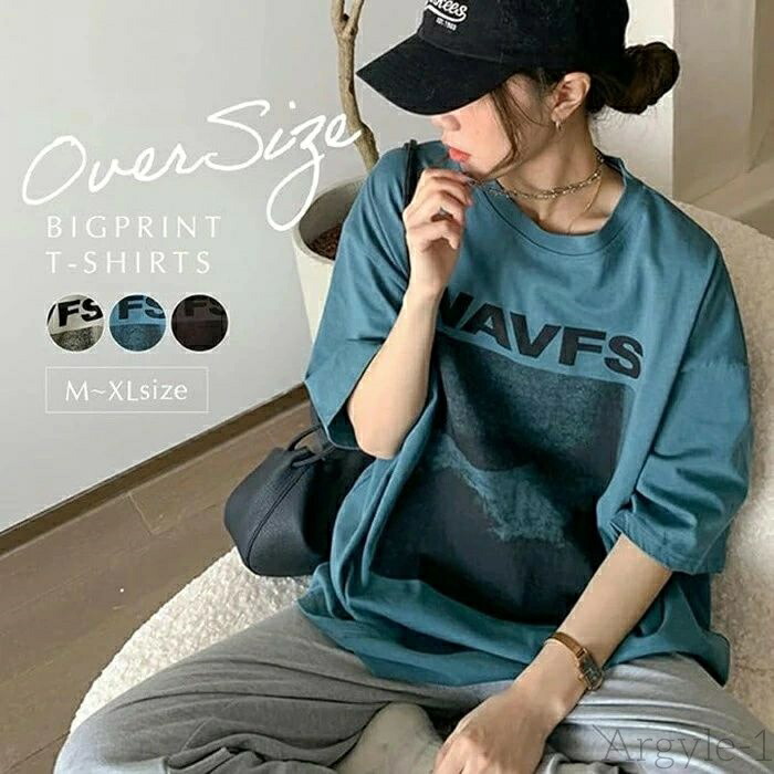 【送料無料】Tシャツ レディース 半袖 大きいサイズ オーバーサイズ 体型カバー ビッグTシャツ カジュアル トレンド ゆったり 着痩せ モノトーン プリントロゴ かっこいい