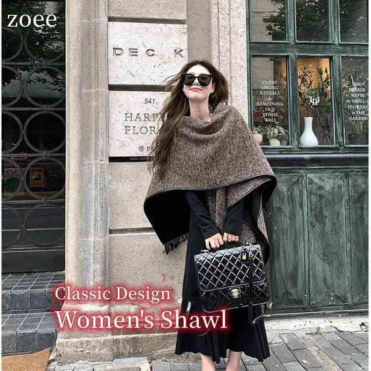 ニットケープ ウール 秋冬 レディース アウター