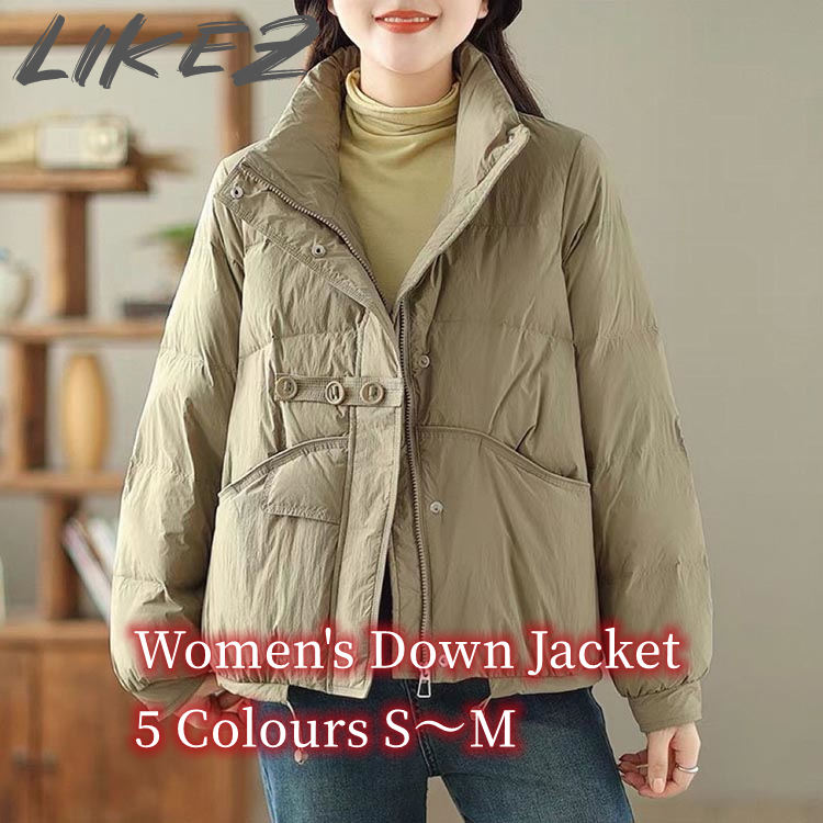 楽天市場】ダウンジャケット ショート丈 レディース 秋冬