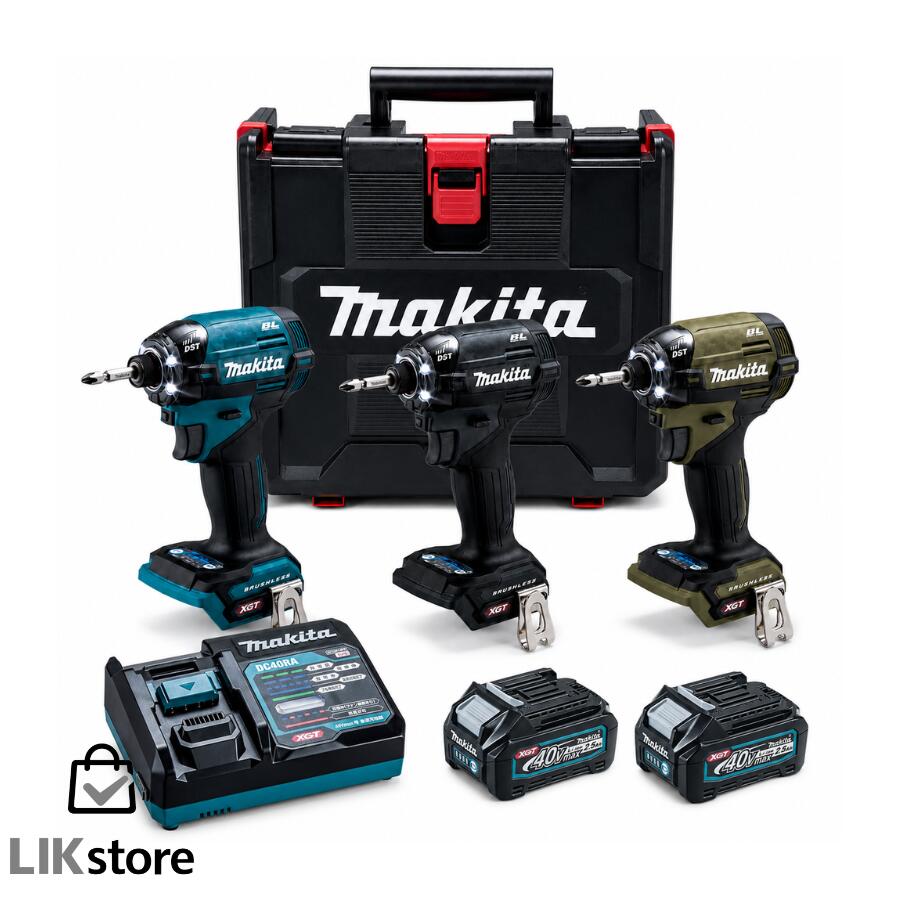 マキタ TD002GRDX 40Vmax 充電式インパクトドライバー フルセット (各色) 純正 makita BL4025 DC40RA対応 バッテリ・充電器・ケース付｜LIKストア店