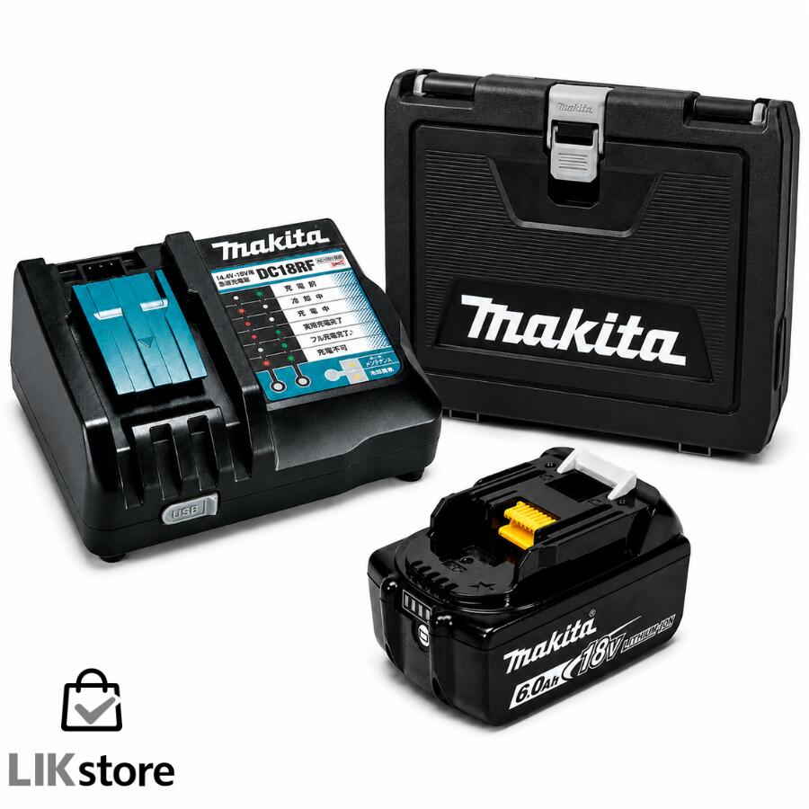 マキタ BL1860B 1本 + DC18RF + TD173 入れもの 仕掛ける 18V 6.0Ah リチウムイオンバッテリ 完全無欠 makita A-60464 残量見せびらかす・自分自身打ちこわれる読み合わせる付  手っとり早い申し受ける器 手道具ボックス席 箱 14.4V BL1460B