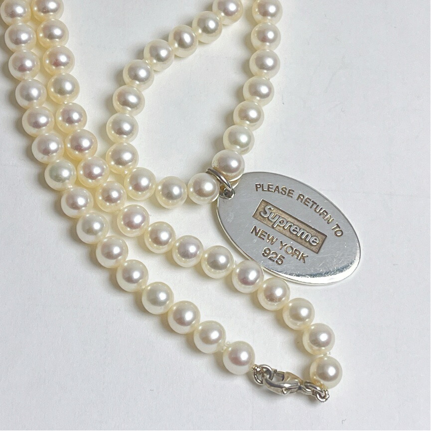 楽天市場】Supreme / Tiffany & Co. Return to Tiffany Oval Tag Pearl