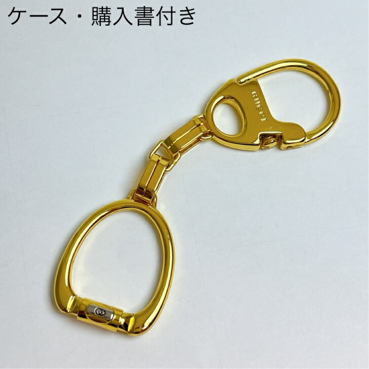 楽天市場】グッチ Gucci キーリング ホースビット ゴールド 金属素材