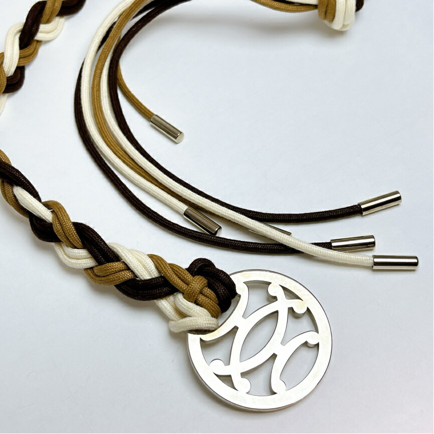 楽天市場】HERMES エルメス サスペンダー シルク100% レザー イエロー