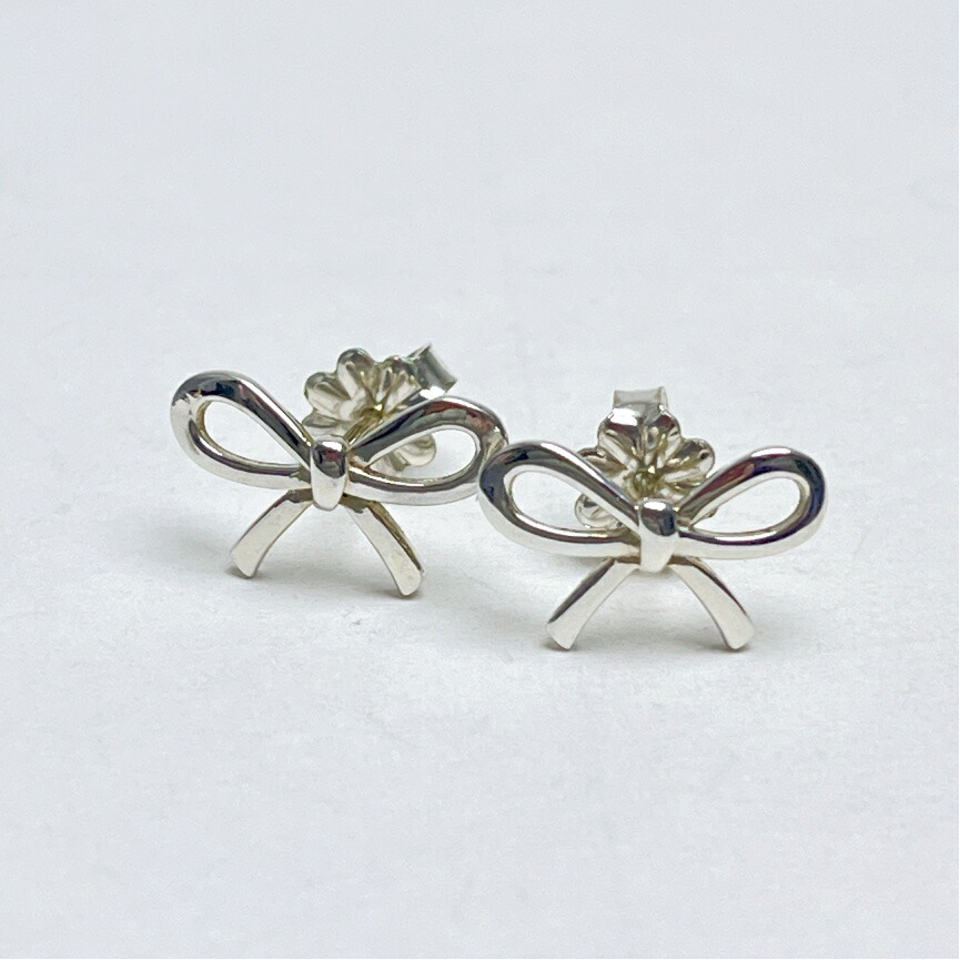 【美品 片耳】 TIFFANY&Co. リボン ピアス TIFFANY&Co. サマーセール ピアス レディース 贈り物 バースデー