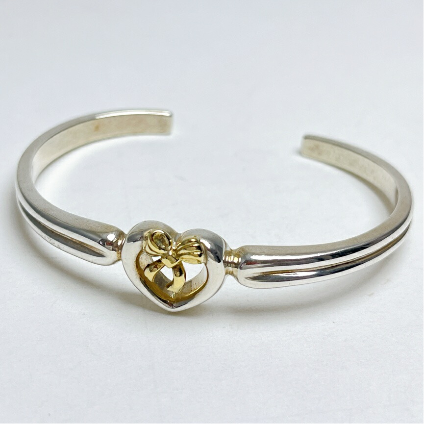 楽天市場】ティファニー Tiffany & Co. バングル ハート ウィズ ボウ