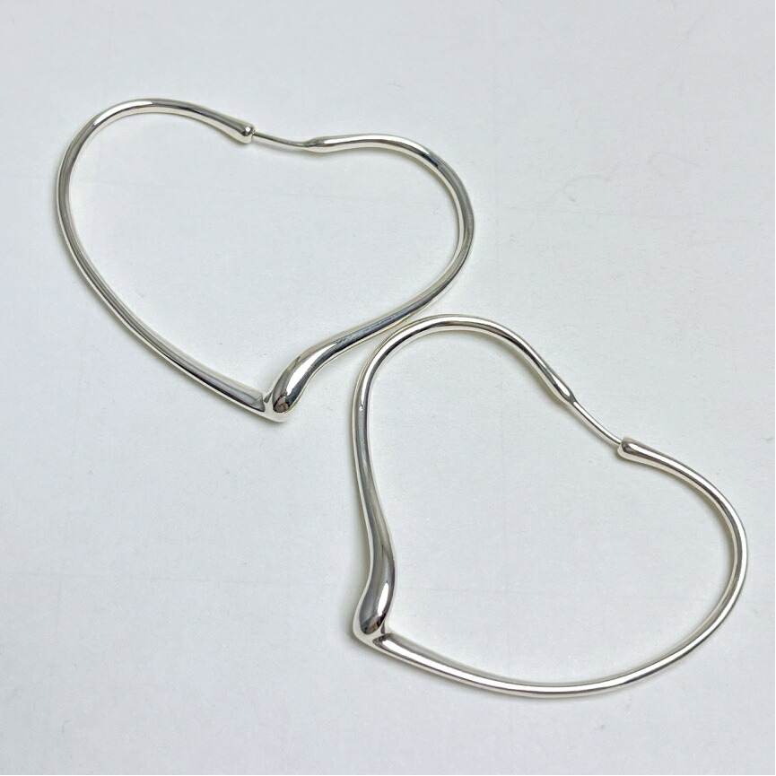 ⭐︎美品⭐︎ ティファニー 925 オープンハート フープ ピアス スモール ⭐︎美品⭐︎ ティファニー 925 オープンハート フープ ピアス