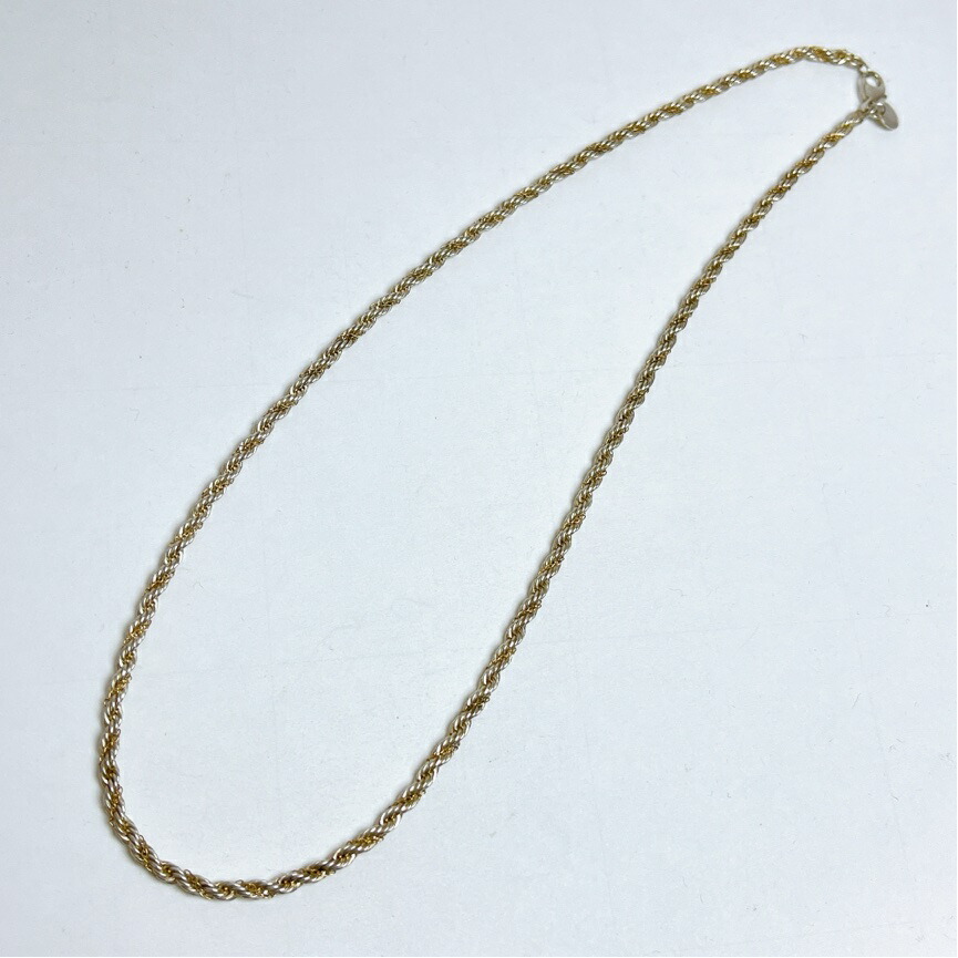 楽天市場】美品 ティファニー TIFFANY＆CO コンビ ツイスト ネックレス
