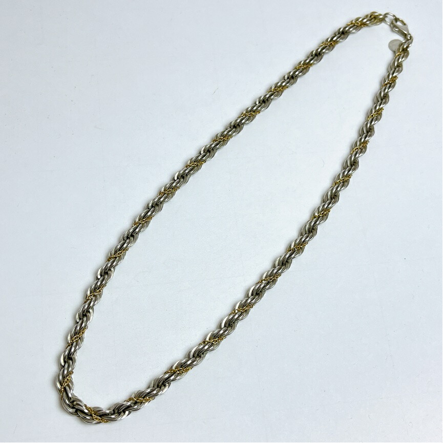 楽天市場】美品 ティファニー TIFFANY＆CO コンビ ツイスト ネックレス