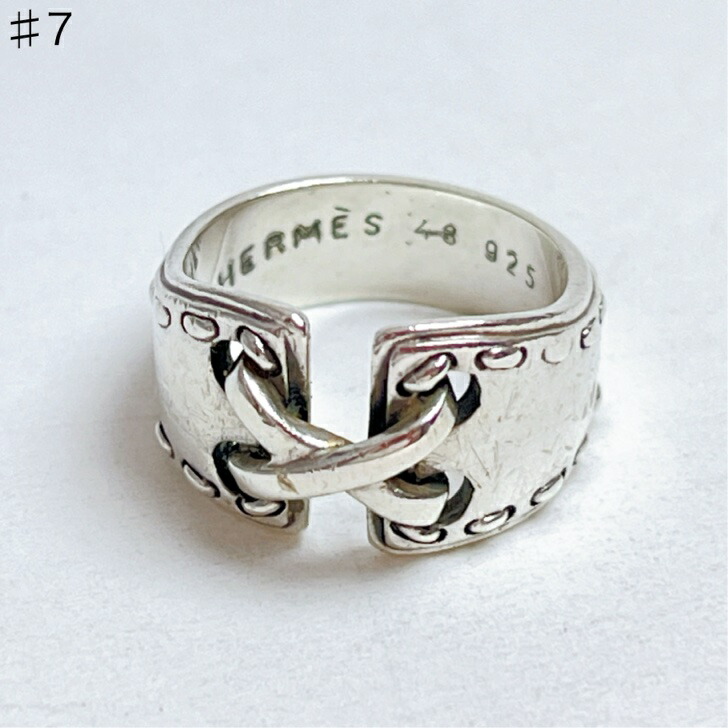 楽天市場】HERMES エルメス メキシコチェーンリング 2連チェーン