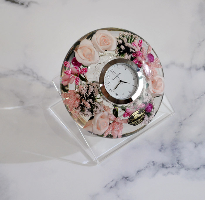 ドイツ製おしゃれ置き時計 花時計 ギフト 送料無料 ドリームライト 花時計 ドリームクロック ピンク 誕生日プレゼント ギフト 結婚祝い 記念品 お祝い ギフト 女性 恋愛運 風水 置物 Boundarycapital Com