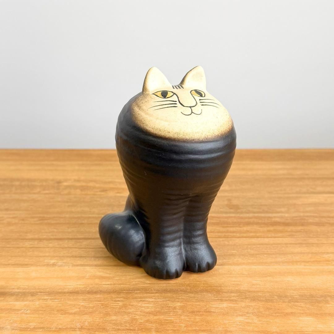 オブジェ Lisa Larson Cat Maya Black 猫 マヤ 黒いこと リサ・ラーソン 猫 Gustavsberg 飾りつけ 北欧雑貨 スウェーデン王国