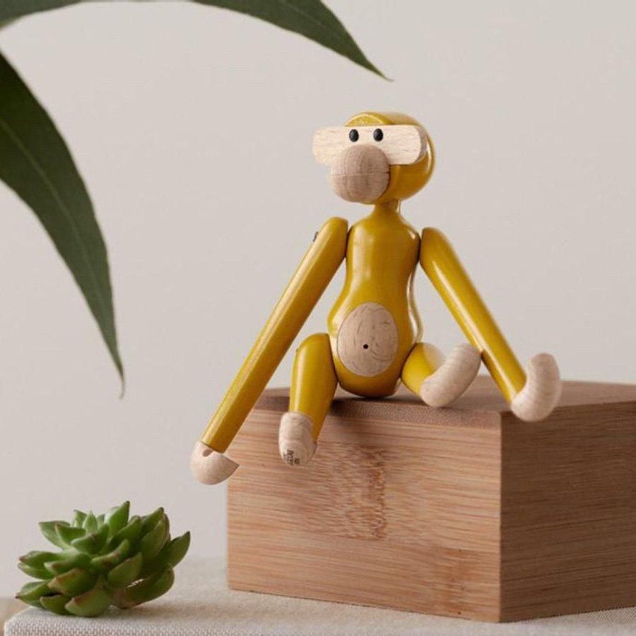 モンキー ミニ ヴィンテージイエロー Monkey Mini Vintage Yellow Kay Bojesen Denmark カイ・ボイスン デンマーク 北欧雑貨｜北欧雑貨のLiLiCoCo　店