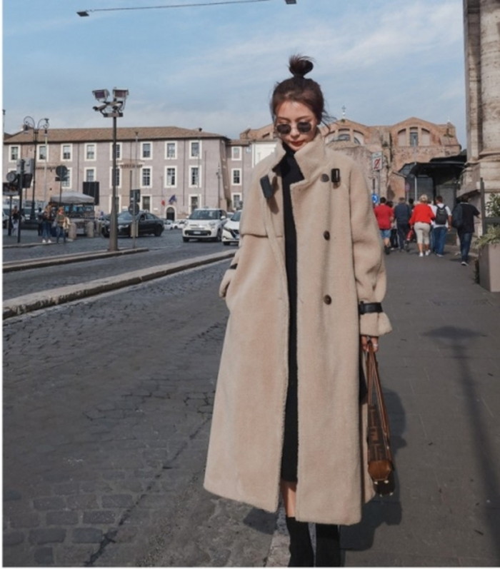 楽天市場 年 秋冬 新作 ボア ロングコート バイカラー フェイクレザー ベルト スタンドカラー コート レディース アウター ロング ロング丈 ボア スタンドカラーコート ボアコート レザー おしゃれ かわいい きれいめ モコモコ 韓国 冬 秋冬 カジュアル Lachic