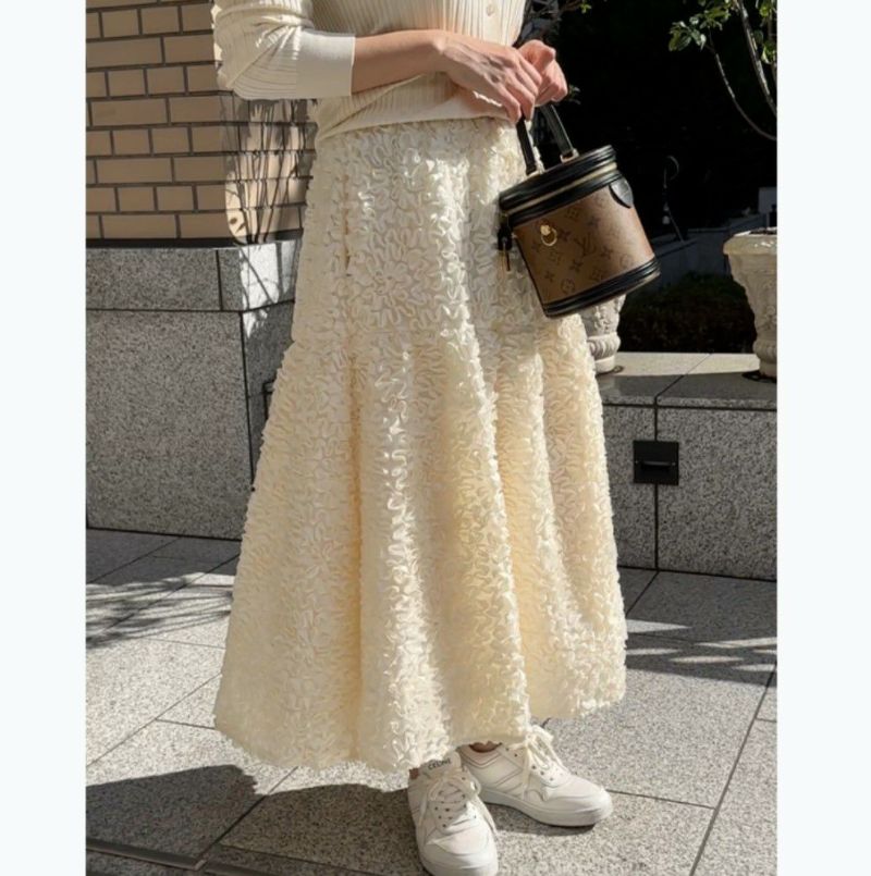【送料無料】2025 AW 新作 Bouquet long skirt｜Lachic 7,433円