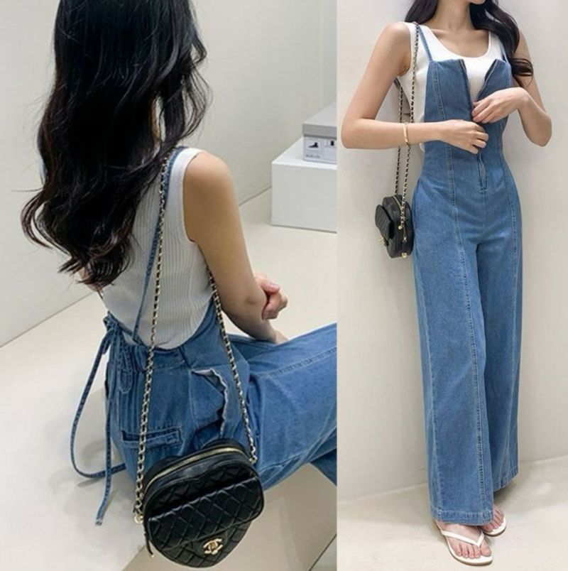 楽天市場】2024年 春夏 フリルストラップ サロペット オールインワン