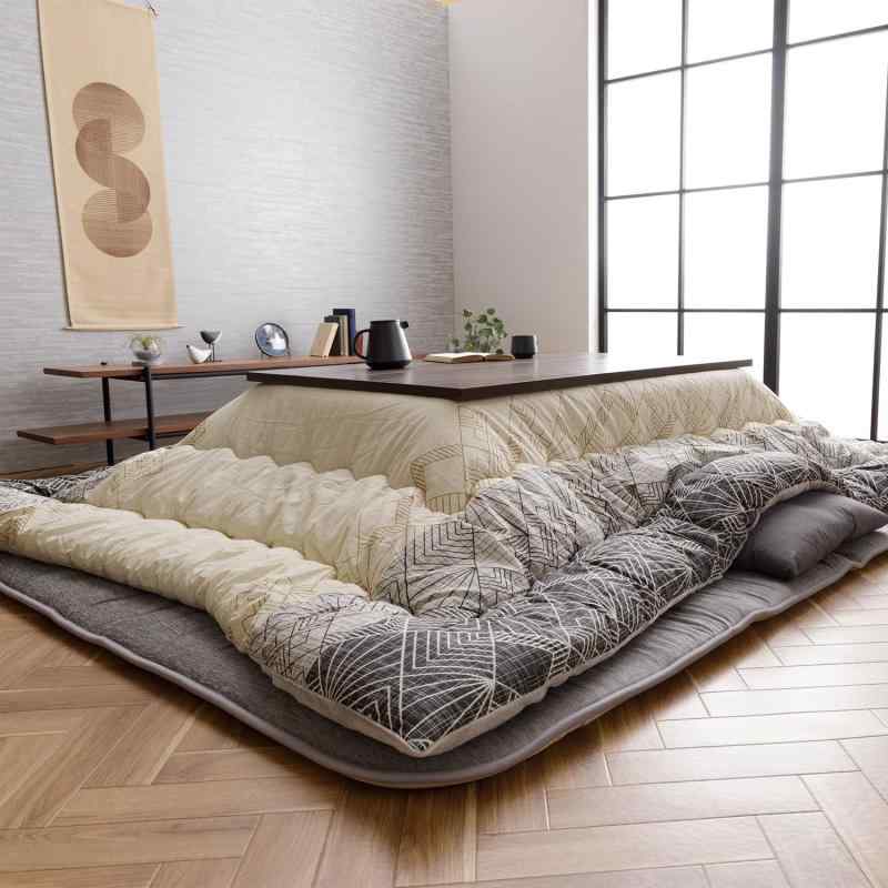 イケヒコ こたつ布団 掛布団 日本製 双葉 アイボリー 綿100% ジャパンディ ふっくら ボリューム