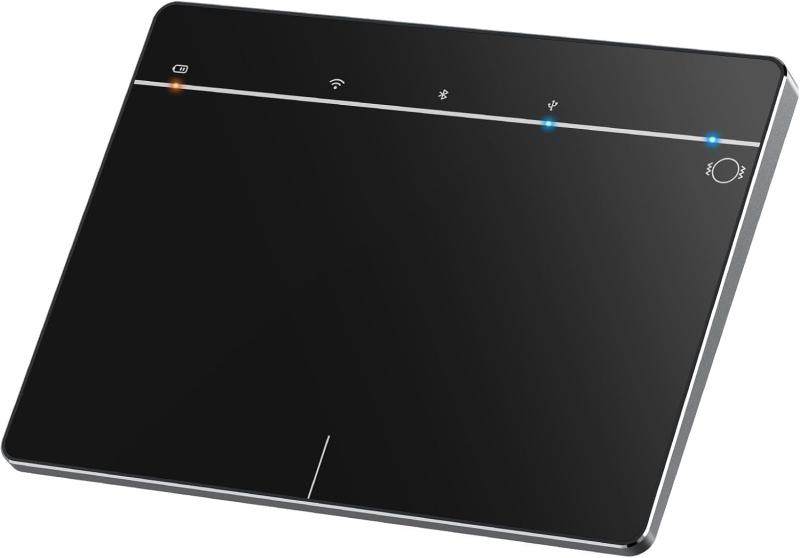 Windows 10/11用ワイヤレスBluetoothトラックパッド、3つの接続モードをサポート、PCラップトップコンピューターと互換性のあるポータブル高精度マルチジェスチャータッチパッドマウス|LiLishop6