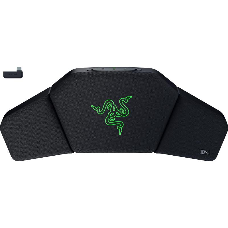 Razer レイザー Clio ワイヤレススピーカー ゲーミングチェア ヘッドクッション HyperSpeed Bluetooth 没入感が楽しめる ニアフィールドデュアルスピーカー内蔵 THX SPATIAL AUDIO 対応 43mm フルレンジド