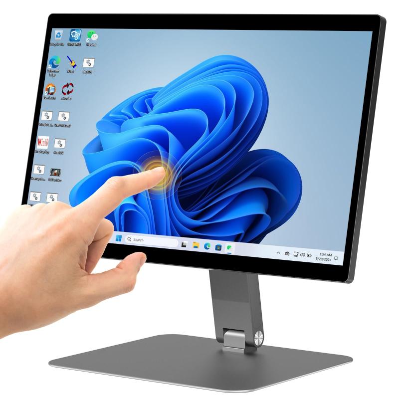 Higole 15.6インチ 超薄型 一体型タッチPC ビジネス向け Windows 11 Pro (Celeron N5095/8GB/128GB) オールインワンPC 業務効率化 15.6インチ タッチディスプレイレジ・POS・キオスクに最適