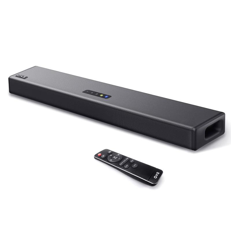 OXS S3サウンドバー、ダイアログエンハンスメント、ダイナミックバス、3Dサラウンドサウンド、AUX/光/同軸との互換性、Bluetooth 5.0付きホームシアターオーディオ、TV用|LiLishop6