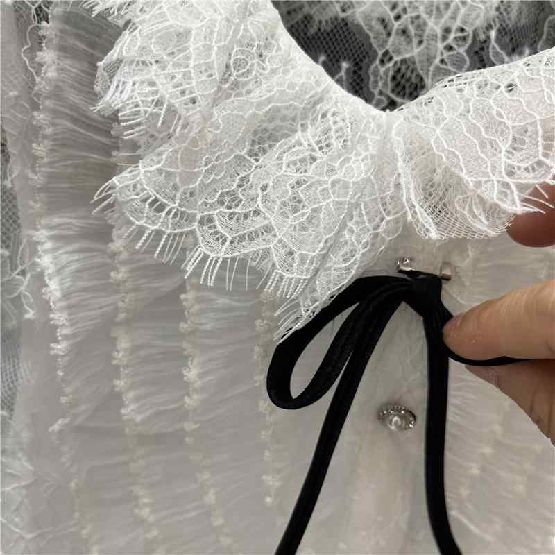 レディース トップス 短袖 吊り帯 上張り うつり変わり スピード競技 プルオーバー 修身 透け感 クロシェ 刺しゅう 短丈 丸首 三分袖 水しぶき袖 純色 白いこと 当たること冷感 軽さ 伸縮性 耳あたらしい 可愛らしい 春夏 普段使い走り 肌付き 花の冠yd