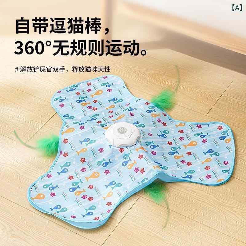猫 玩具 自動遊戯 解消 棒 狩猟 カバー 犬 玩具 発声 タイプ 充電式 3モード 覚醒 機能 軽量 プラスチック 天藍色 海星 形状 魚 形状 鴨 形状 室内 遊び ペット グッズ