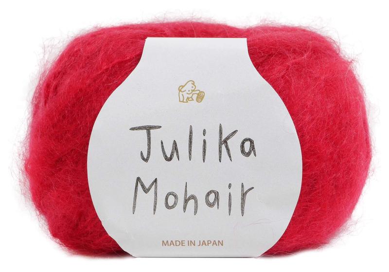 パピー ユリカモヘア 毛糸 並太 Col.307 レッド 系 40g 約102m 10玉セット 203