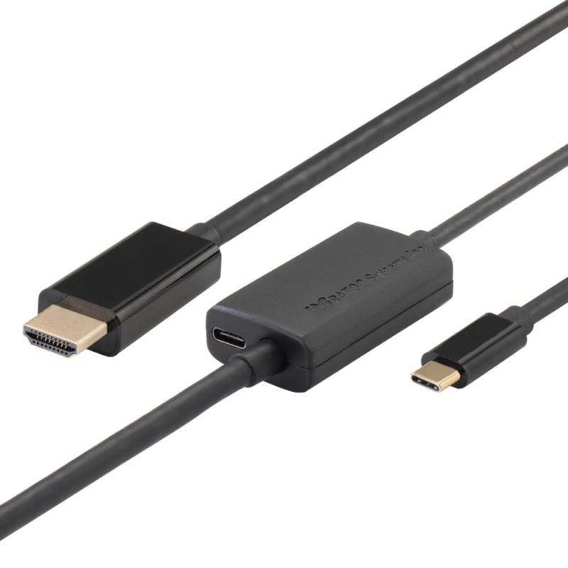 USB Type-C ｔｏ HDMI 変換ケーブル（PD対応）RS-UCHD4K60-xM