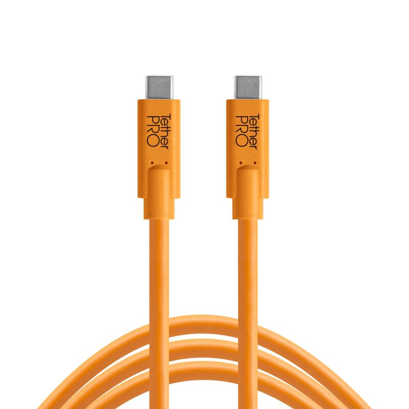 TetherTools テザーツールズ TetherPro USB-C to 2.0 Mini-B 8-Pin, 15' (4.6m) BL CUC2615-BLK