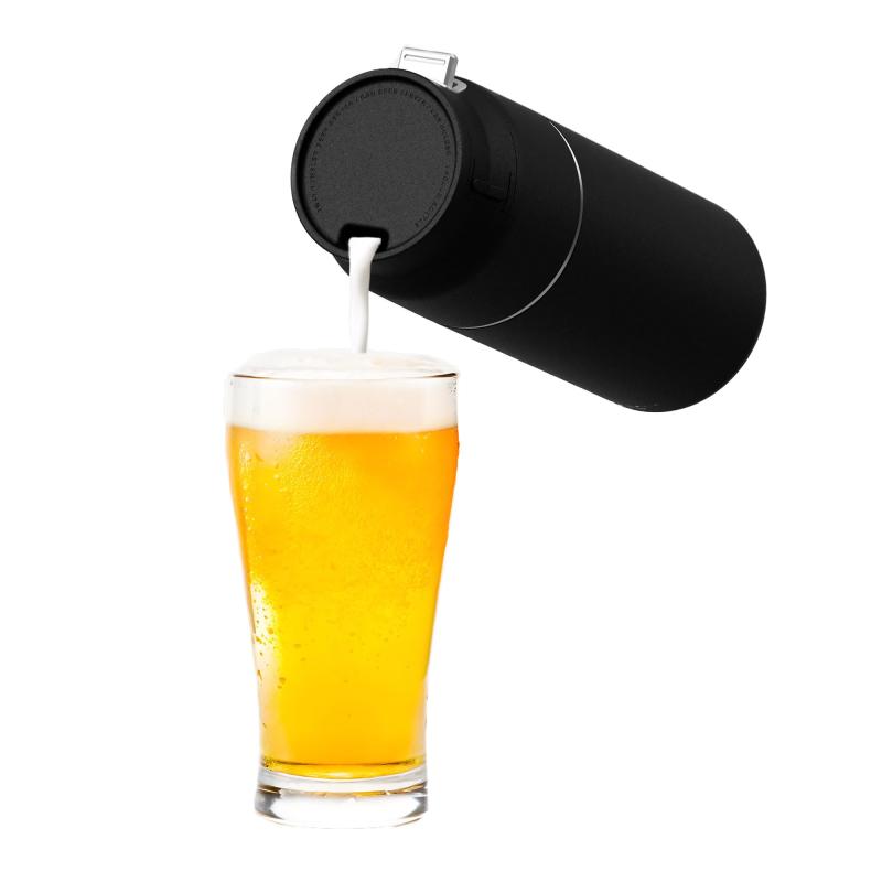 グリーンハウス タンブラービールサーバー 3way ビールサーバー 缶ホルダー タンブラー クリーミー泡 缶ビール用 水筒 GH-BEERU