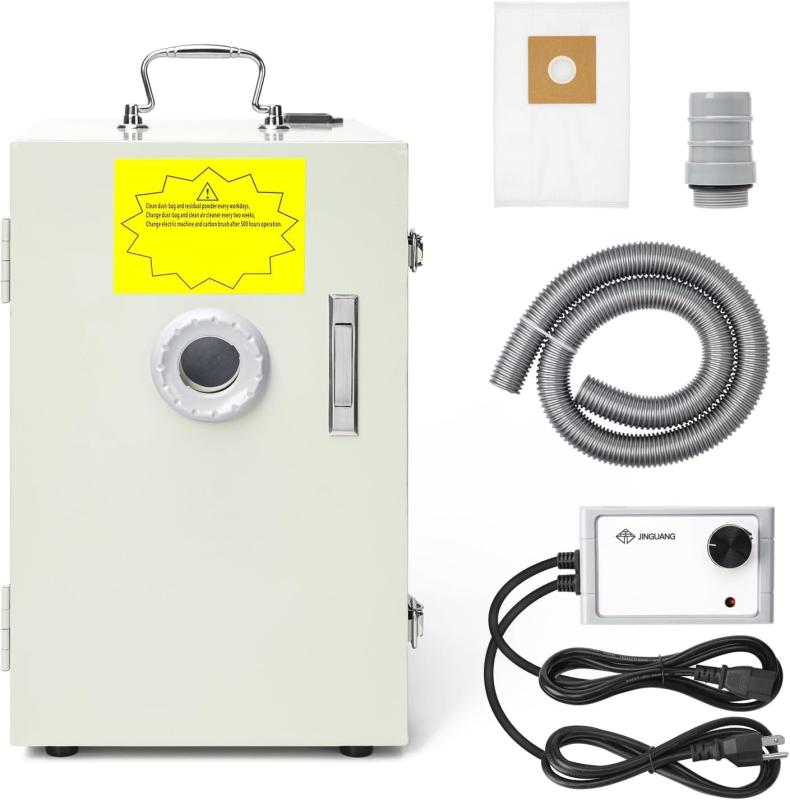 EUSTOMA 卓上集塵機 ダストコレクター ミニ技工集塵機 JT-26 静音 強力 実験室用 2枚集塵機バッグ付き｜LiLishop6
