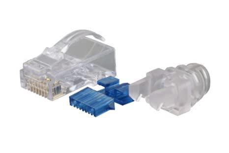 日本製線 Cat6用モジュラープラグ（ラビットラッチ）ブーツ付 NSP624B 100個入り 11,130円
