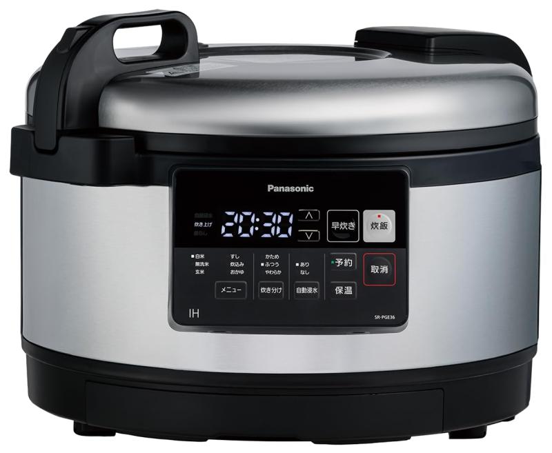 パナソニック 業務用ＩＨジャー炊飯器 3.6L 5合～2升 単相200V おどり炊き SR-PGE36