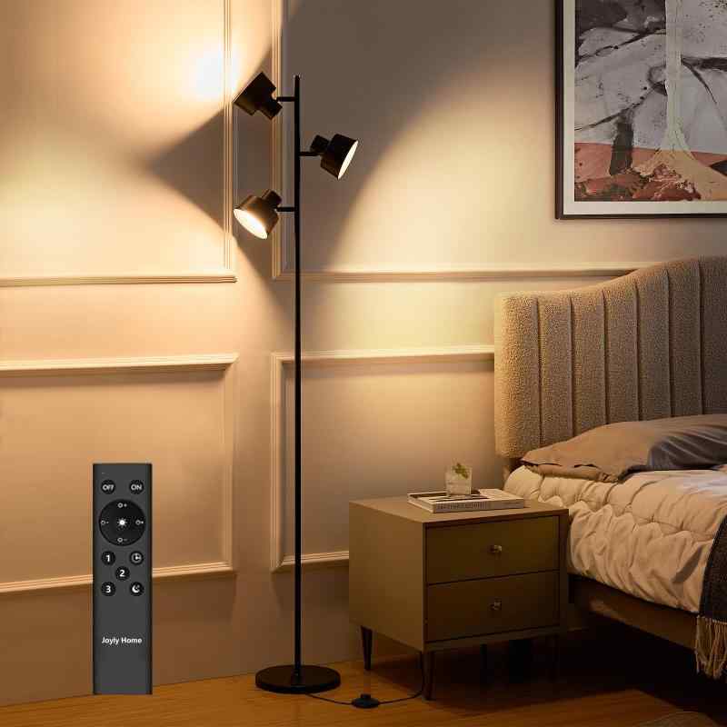 Joyly Home LEDフロアスタンドライト 高輝度・省エネ| 調光・調色・タイマー機能付き | リモコン & タッチコントロール | 目に優しい・眩しくない | 三つの独立光源制御可能 | 金属製 | 北欧ス|LiLishop6