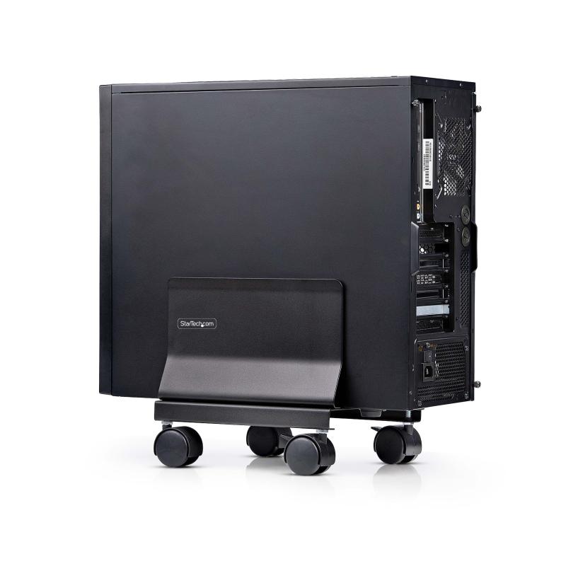 StarTech.com CPUスタンド／ストッパー付きキャスター付属／調整幅132～220mm／耐荷重21kg／デスクトップPCカート／タワー型パソコン フロアスタンド CPUMOBILESTND｜LiLishop6