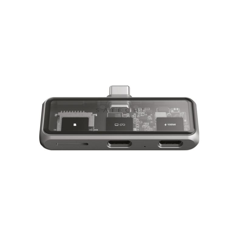 SATECHI モバイルXR USB ハブ USB-C アダプター 100Wパススルー充電 10Gbpsデータ転送 XR/ARグラス用ビデオ出力 XRグラス用 USB-C ハブ