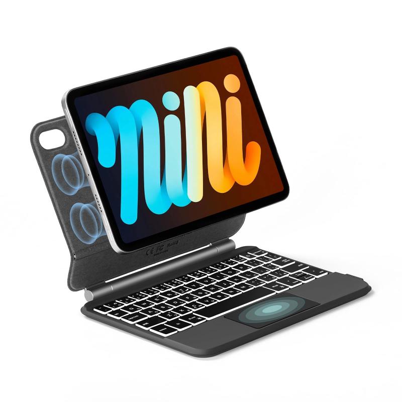 磁気バックカバー付きApple iPad 10.9第10世代 iPad Pro 11 12.9 Air 10.9 mini6用マジックキーボード、iPad Air 第5世代 第4世代 Pro 11 第6世代第3世代 第2世代 第1世代 用スマートバックラ｜LiLishop6