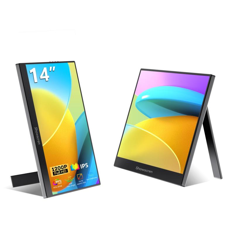 15.6インチ ポータブルモニター FHD 1920x1080P 99%sRGB 60Hz ミニHDMI USB-C 外付けコンピューターモニター