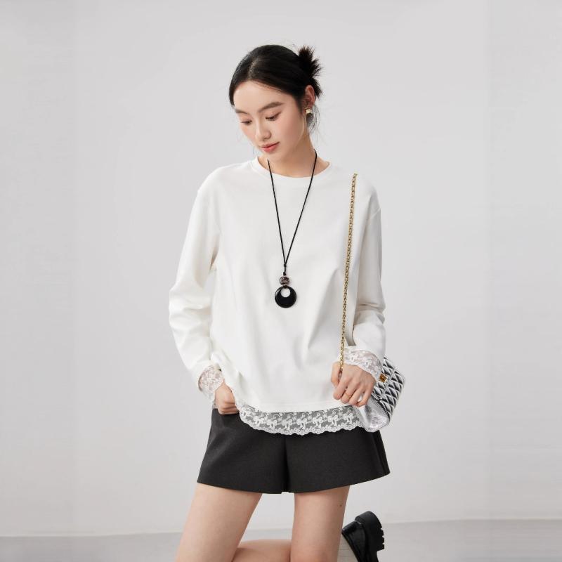 Tシャツ メンズ 長袖 インナー 蕾? 花柄 切り替え トップス コットン ストレッチ 素材 丸首 ゆったり シルエット ミドル丈 韓国風 カジュアル 普段使い 軽量 吸湿速乾 白 グレー 黒 ピンク系 春夏 4色展開