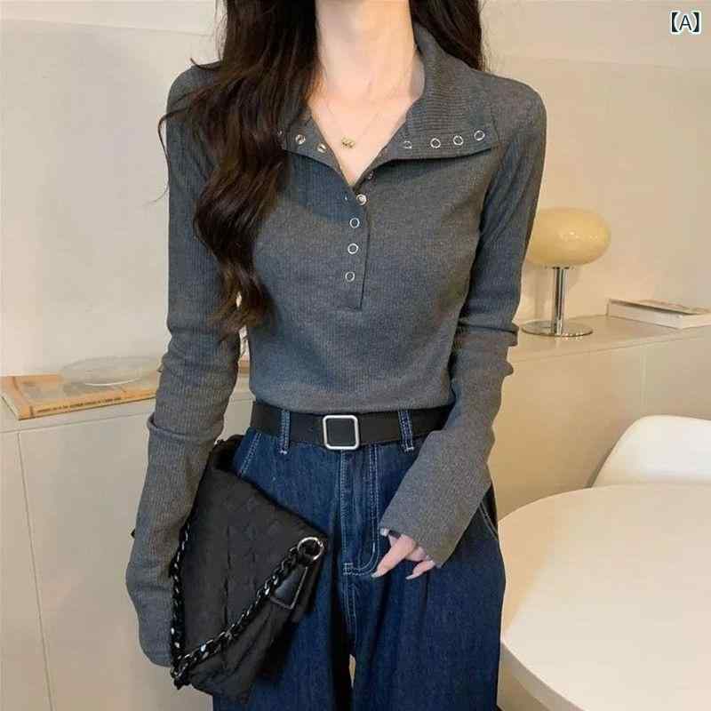 トップス ニット 長袖 Vネック 修身 女性用 秋冬 綿 接触冷感 吸湿速乾 気質 通勤 普段使い 深灰 杏色 切り替え 都市 カジュアル 軽量 伸縮性 インナー アウター 合わせやすい レイヤード