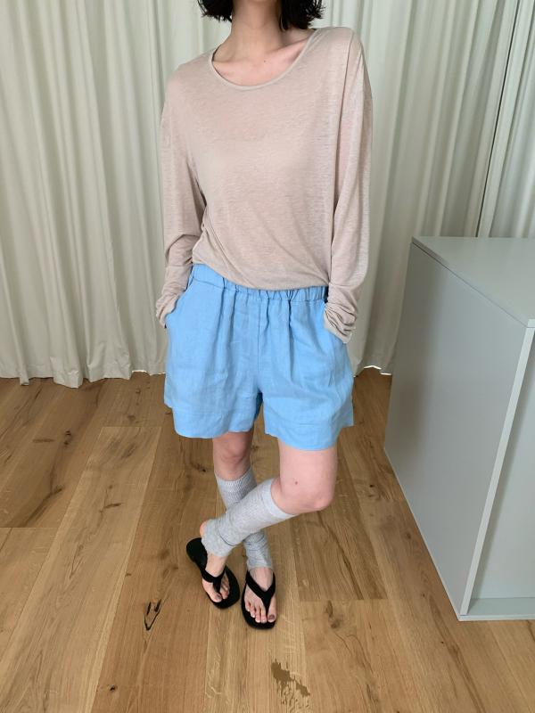 レディース ショートパンツ 麻 素材 高腰 スリムライン 夏用 松腰 百搭 直筒 膝上丈 ピンク イエロー 微弾性 軽量 通気性 吸湿速乾 日韓 カジュアル 普段使い 7,439円