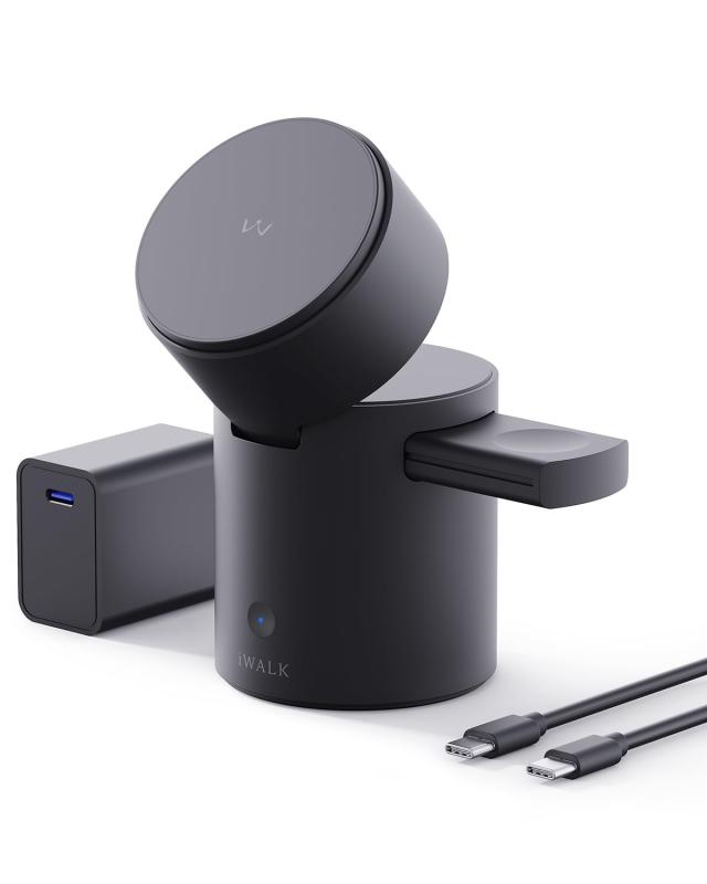iWALK 3 in 1 ワイヤレス充電器 マグセーフ対応｜LiLishop6